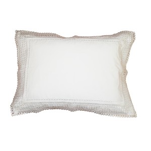 Elegant White Poly-Cotton Bedding