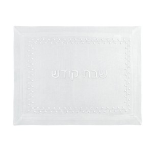 Blossom White Challah Cover
