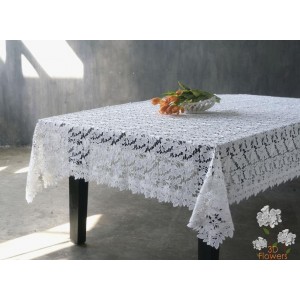 Orchid 3D Flower Lace Tablecloth