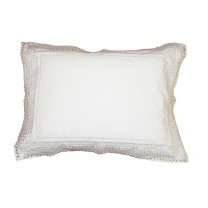 Elegant White Poly-Cotton Bedding